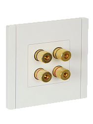 FORTE&PIANO Аудиорозетка 4-местная FP239 белый IEK FP-S40-K01