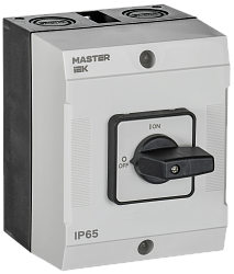 Переключатель кулачковый в боксе стандартная рукоятка 25А схема 10 IEK MI-CS20-025-010