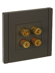 FORTE&PIANO Аудиорозетка 4-местная FP339 серый IEK FP-S40-K03