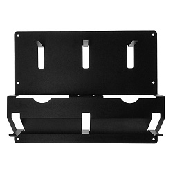 Держатель для угловых шлифмашинок и отрезных дисков, настенный, с крючками, черный REXANT 38-0665