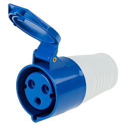 Розетка 223 переносная 2Р+РЕ 32А 220В IP44 REXANT 