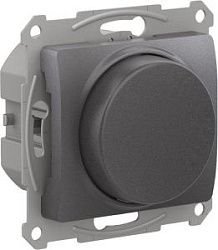 Механизм светорегулятора поворотно-нажимного Glossa LED RC 315Вт графит SchE GSL001330 1402929