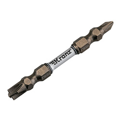 Бита для шуруповерта PZ/FL1 x PZ/FL2х65 мм (2 шт/уп) KRANZ KR-92-0451-2