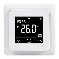 Терморегулятор цифровой ClimaHome W сенсорный, программируемый, с Wi-Fi, белый REXANT 51-0572