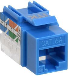 ITK Модуль Keystone Jack кат.6A UTP 110 IDC 90град синий CS1-1C6AU-11-03