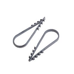 Дюбель-хомут нейлоновый 19-25 мм, серый (100 шт/уп) PROconnect 07-4503-3