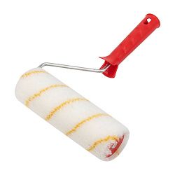 Валик полиамид белый с желтой полосой, ворс 11 мм, ширина ролика 180 мм, Ø 42 мм, бюгель 6 мм REXANT 89-0025