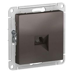 Розетка телефонная 1-м СП AtlasDesign RJ11 механизм мокко SE ATN000681 1240382