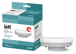 Лампа светодиодная T110 таблетка 18Вт 230В 4000К GX70 IEK LLE-T110-18-230-40-GX70