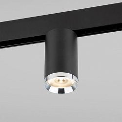 Slim Magnetic R06 Трековый светильник 10W 4200K Ringe (черный/серебро) 85506/01 Elektrostandard a061298