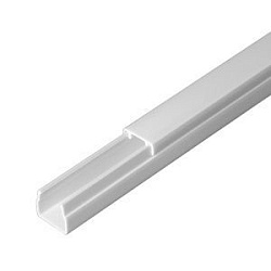 Кабель-канал белый 2-й замок в п/э 12х12 мм (120 м/уп) Промрукав PR03.0046