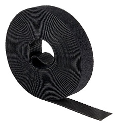 Хомут-липучка 20 мм (5м ролл) черный EKF hlft-2-b