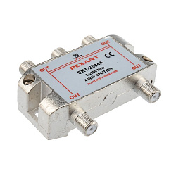 Делитель ТВх4 под F-разъем, 5-2500МГц СПУТНИК REXANT 05-6203