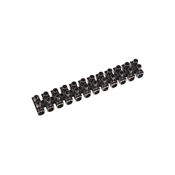 Клеммная колодка винтовая KВ-10 (4-10 мм²), ток 10 A, полипропилен черный (ЗВИ) REXANT 07-5010-2