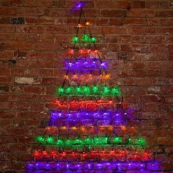 Гирлянда светодиодная Сеть треугольная 1,5х2х2м 136 LED МУЛЬТИ черный ПВХ IP65 свечение с динамикой 230В контроллер в комплекте NEON-NIGHT 215-009