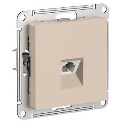 Розетка телефонная AtlasDesign RJ11 механизм песочн. SE ATN001281 1712779