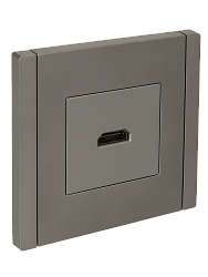 FORTE&PIANO Розетка HDMI FP540 сталь IEK FP-H10-K46