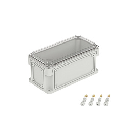 Корпус 300х150х146мм IP67 с прозр. крышкой 21мм с фланцами пластик. DKC 531211 531211