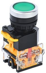 Кнопка управления D8-11 d=22мм 1з+1р зеленая IEK BBT30-11-3-22-K06