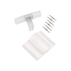 T - коннектор для двухстороннего Гибкого Неона 8х16мм (цена за 1 шт.) 134-062