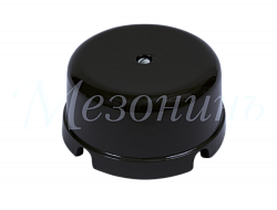 Коробка распределительная фарфоровая D80мм, h43мм, IP20, цвет -черный, ТМ "МЕЗОНИНЪ" GE70236-05 GE70236-05