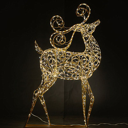 Декоративная 3D Олень с витыми рогами 180 см 501-558