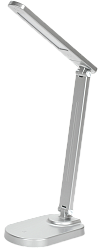 LIGHTING Светильник светодиодный настольный 2028 5Вт на подставке USB-выход диммер серебро IEK LDNL0-2028-1-UV-05-K27
