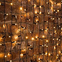 Гирлянда светодиодная Занавес 2х6м 768 LED ТЕПЛЫЙ БЕЛЫЙ черный ПВХ IP65 постоянное свечение 230В нужен блок 303-500 NEON-NIGHT 235-376