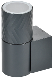 LIGHTING Светильник уличный 5107 настенный под лампу GU10 IP65 серый IEK LT-UBU0-5107-GU10-1-K03