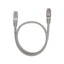 Патч-корд F/UTP, CAT 5e, RJ45-RJ45, 26AWG, LSZH, серый, 0,5м REXANT 02-0110-05