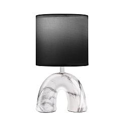 Светильник декоративный настольный Форте, основание дуга под белый мрамор, черный абажур, цоколь Е27, 60Вт REXANT 603-1023