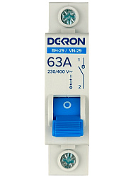 Выключатель нагрузки ВН-29 1P 63А is29-1-63-dek
