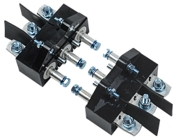 Панель втычная ПМм1-400е/630е c задним резьбовым присоединением для ВА88-39 MASTER с электронным расцепителем IEK SVA41D-PM1-R-02