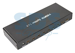 Делитель гнездо HDMI на 8 гнезд HDMI, металл REXANT 17-6903