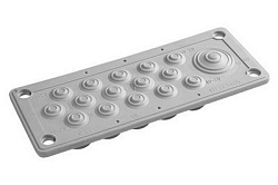 Ввод кабельный пластик V0 UL94. (16 отв.) IP54 DKC R5HTC16 R5HTC16