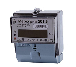 Счетчик электроэнергии однофазный Меркурий 201.8 MER201.8