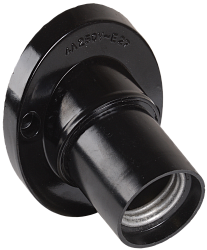 Патрон настенный угловой Пкб27-04-К31 карболитовый Е27 черный (50шт) (стикер на изделии) IEK EPK13-04-01-K01