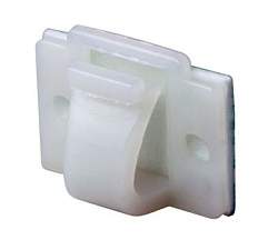 Площадка самоклеящаяся c клипсой под шлейф 20х14 мм (100 шт/уп) REXANT 07-2320