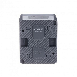 Выключатель 1-кл. ОП AtlasDesign Profi54 IP54 10AX с подсветкой антрацит SE ATN544013 1616130