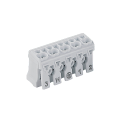 Клемма монтажная KSP5-3L+N+PE белый 50х25х17мм 1/50/1500 KSP5-3L+N+PE
