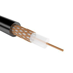 Кабель коаксиальный РК 75-4-11, 200м, черный REXANT 01-2697