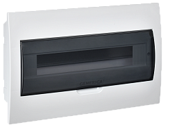 Корпус пластиковый ЩРВ-П-18 черная прозрачная дверь IP41 GENERICA MKP12-V-18-41-G