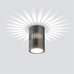 Светильник светодиодный накладной с подсветкой графит DLS026 Elektrostandard a053601