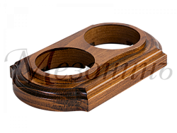 Рамка  двухместная "Элегант" , цвет - темный дуб, ТМ "МезонинЪ" GE70722-26 GE70722-26