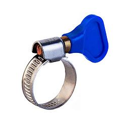 Хомут червячный 32-50/9-0,7мм, с ключом, нержавеющая сталь W2, (50 шт/уп) REXANT 07-0732-1