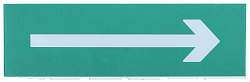 Сменное табло "Направление к эвакуационному выходу направо" для оповещателей охранно-пожарных световых Т IEK LPC10-02-30-10-NAP