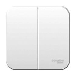 Выключатель 2-кл. ОП Blanca 6А IP20 (сх. 5) 250В с изолир. пластиной бел. SE BLNVA065011 1210448