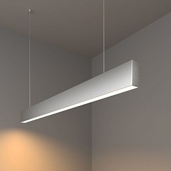 Светильник светодиодный линейный подвесной односторонний 103см 20Вт 3000К матовое серебро 101-200-30 a041523