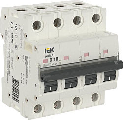 ARMAT Автоматический выключатель M10N 4P D 10А IEK AR-M10N-4-D010