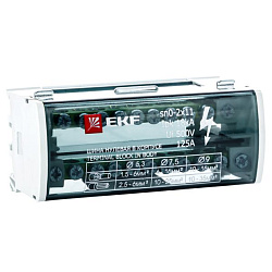 Шина нулевая в корпусе (2х11) EKF sn0-2x11